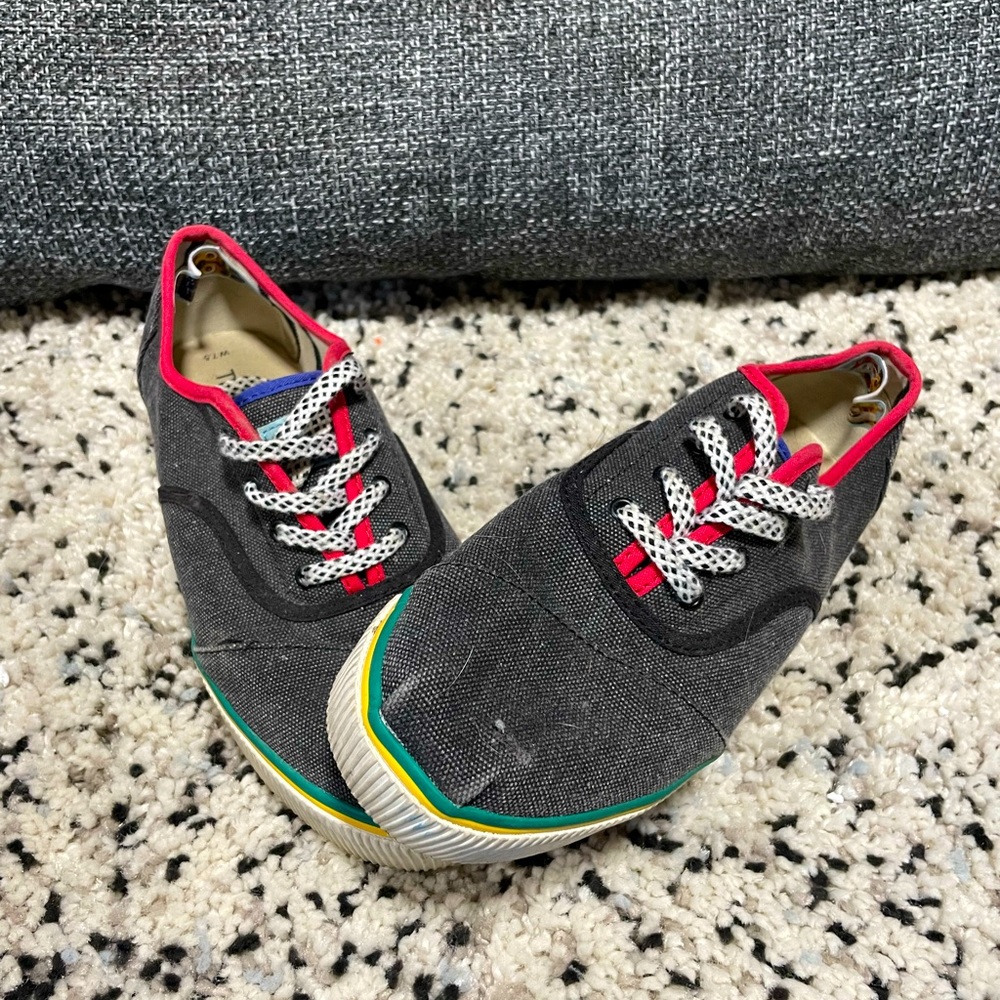 Toms gray platform sneakers